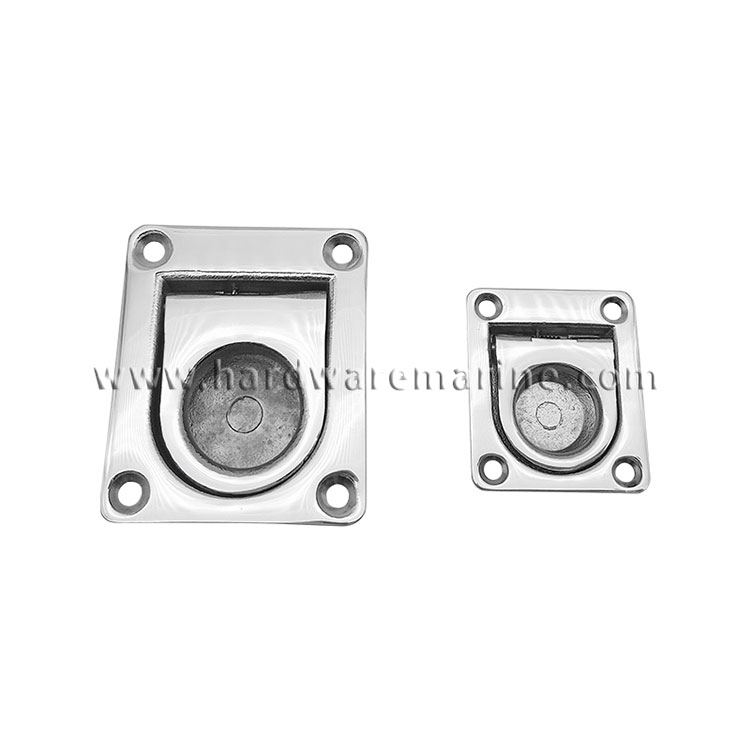 316 Stainless Steel Square Flush Ring Pull Deck Excludunt scrinium Spring leva Claustrum