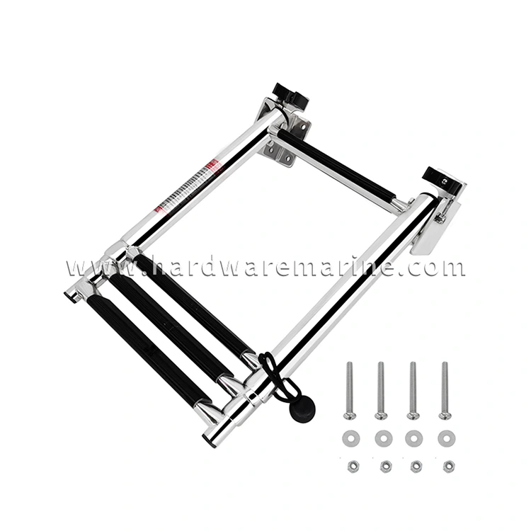 Stainless Steel Marine IV gradum auto-sursum telescopoping navi scalam scalam